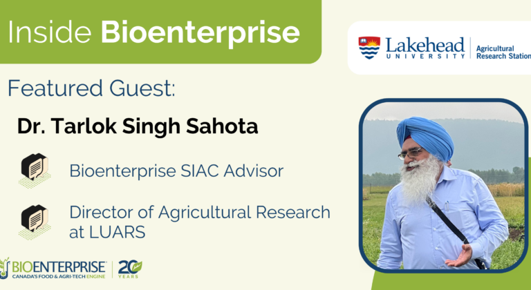Tarlok Singh Sahota Sahota, Lakehead University Agricultural Research Station (LUARS)